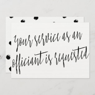 Modern "Uw dienst als ambtenaar wordt gevraagd" Kaart