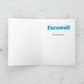 Modern vaarwel kaart (Binnen)