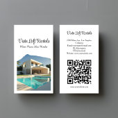 Modern Vacation Rental Guest House Photo QR Code Visitekaartje
