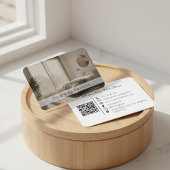 Modern Vacation Rental Resort Photo QR Code Visitekaartje