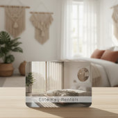 Modern Vacation Rental Resort Photo QR Code Visitekaartje