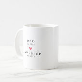 Modern Vader | Opa Jaar Opricht. Koffiemok (Voorkant links)