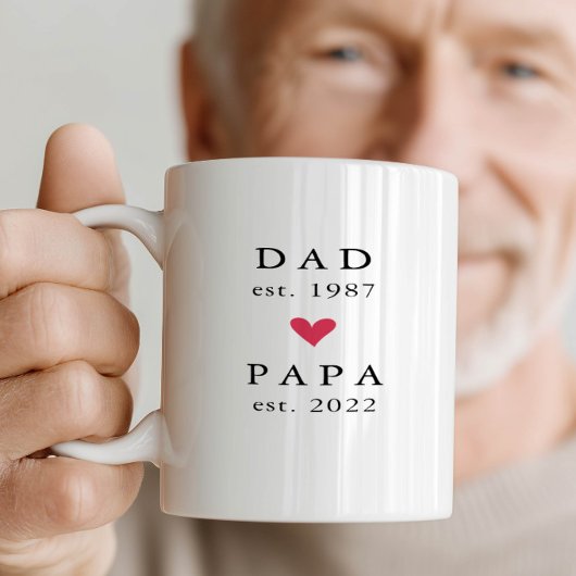 Modern Vader | Papa Year Est. Koffiemok