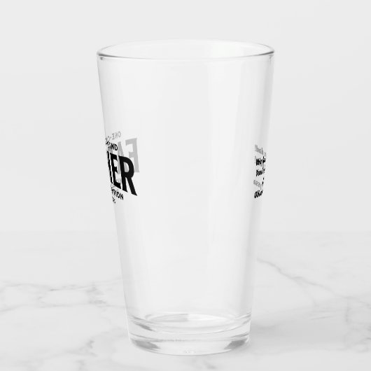 Modern Vaderdag cadeau voor papa Gepersonaliseerd Glas (Links)