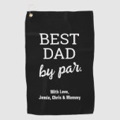 Modern Vaderdag Custom Best Dad beroemd gemaakt do Golfhanddoek (Voorkant)