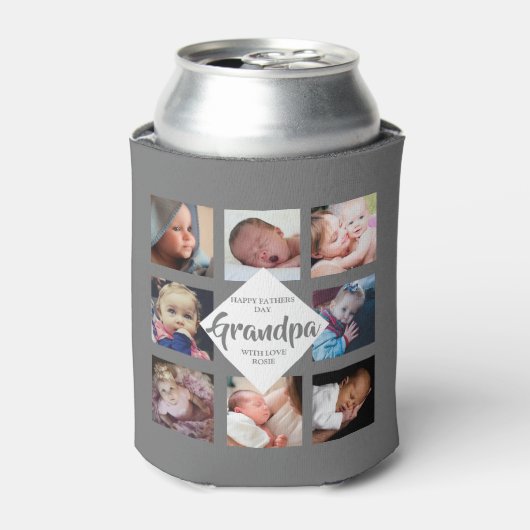 Modern | Vaderdag | Fotocollage Blikjeskoeler (Blikje Voorkant)