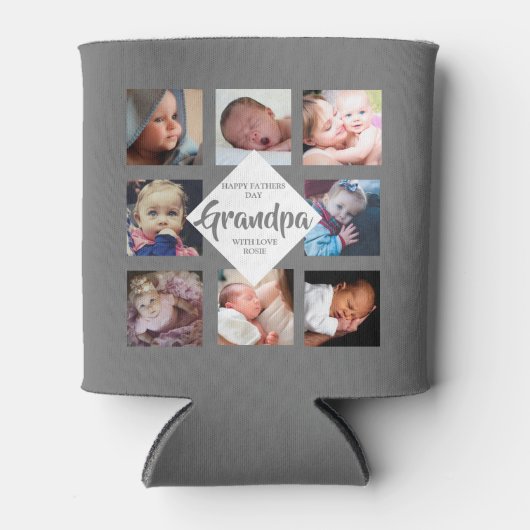 Modern | Vaderdag | Fotocollage Blikjeskoeler (Voorkant)