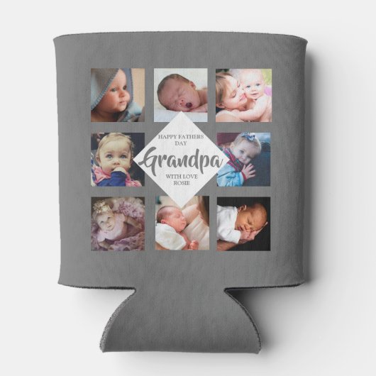 Modern | Vaderdag | Fotocollage Blikjeskoeler (Achterkant)