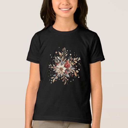 Modern vakantiebloemen T-shirt (Voorkant)