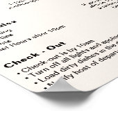 Modern Vakantiehuis Huis Welkom Poster (Hoek)