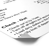 Modern Vakantiehuis Huis Welkom Poster (Hoek)