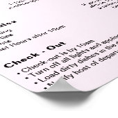 Modern Vakantiehuis Huis Welkom Poster (Hoek)