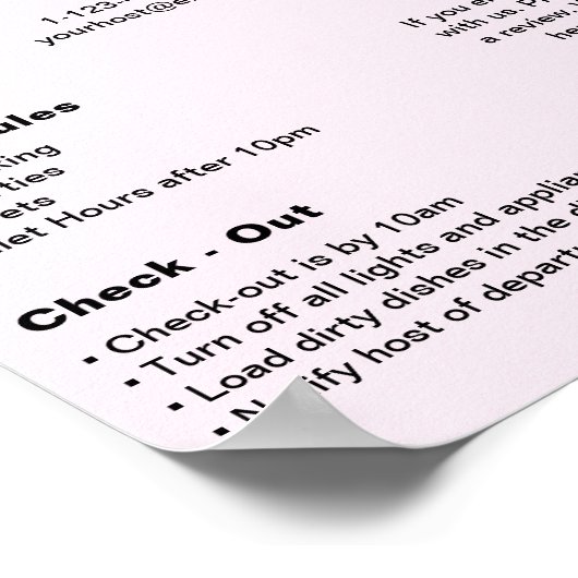 Modern Vakantiehuis Huis Welkom Poster (Hoek)