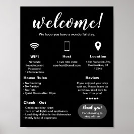 Modern Vakantiehuis Huis Welkom Poster