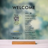 Modern vakantiehuis Welkom Acryl Bord (Neutraal)