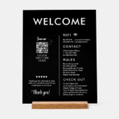 Modern vakantiehuis Welkom Acryl Bord (Voorkant)