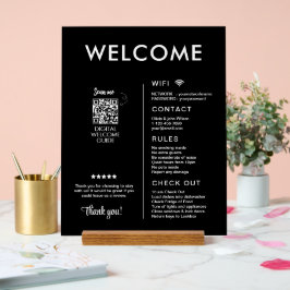 Modern vakantiehuis Welkom Acryl Bord