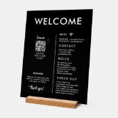 Modern vakantiehuis Welkom Acryl Bord (Hoek)