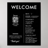 Modern vakantiehuis Welkom Poster (Voorkant)