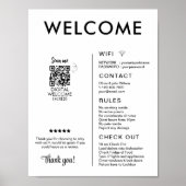 Modern vakantiehuis Welkom Poster (Voorkant)