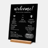 Modern Vakantiehuis Welkom Teken Acryl Bord (Hoek)