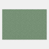 Modern vakantiepapier - groen inpakpapier vel (Voorkant 3)