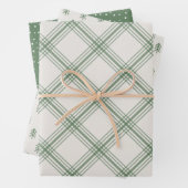 Modern vakantiepapier - groen inpakpapier vel (In situ)