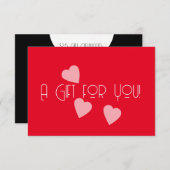 MODERN Valentijnsdag - Woordenboekcertificaat Kaart (Voorkant / Achterkant)