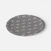 Modern Valentijnsdag X- en O-patroon Papieren Bordje (Gekanteld)