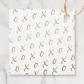 Modern Valentijns's Gift Labels - Roze en gouden g (Achterkant)