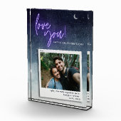 Modern Valentijns's Love You Custom Fotoblokken (Rechts)