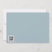 Modern Valentine’s Day Photo Card  Light Blue Gray Bedankkaart (Achterkant)