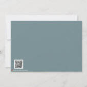 Modern Valentine’s Day Photo Card – Slate Gray Bedankkaart (Achterkant)