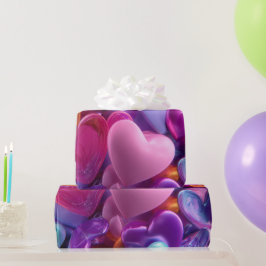 Modern Valentine Wrapping Paper– Abstract Colorful Cadeaupapier