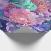 Modern Valentine Wrapping Paper– Abstract Colorful Cadeaupapier (Hoek)