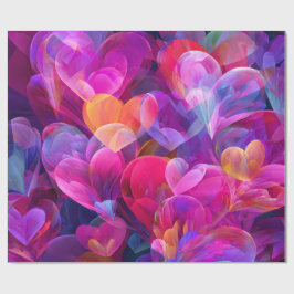 Modern Valentine Wrapping Paper– Abstract Colorful Cadeaupapier