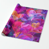 Modern Valentine Wrapping Paper– Abstract Colorful Cadeaupapier (Uitgerold)