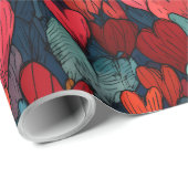 Modern Valentine Wrapping Paper– Abstract Colorful Cadeaupapier (Rol Hoek)