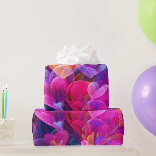 Modern Valentine Wrapping Paper– Abstract Colorful Cadeaupapier (Feestgeschenken)