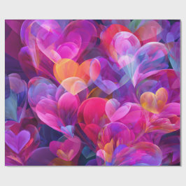 Modern Valentine Wrapping Paper– Abstract Colorful Cadeaupapier