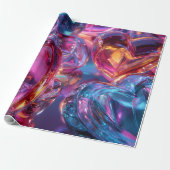 Modern Valentine Wrapping Paper– Abstract Colorful Cadeaupapier (Uitgerold)