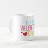 Modern Valentines Day Typography  Koffiemok (Voorkant links)