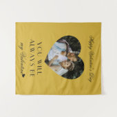 Modern Valentines Day Wall Tapestry for Couples Wandkleed (Voorkant (horizontaal))