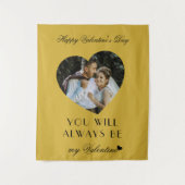 Modern Valentines Day Wall Tapestry for Couples Wandkleed (Voorkant)