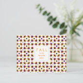 Modern valleest quilt patroon briefkaart (Staand voorkant)