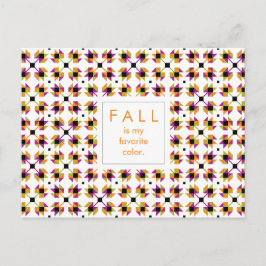 Modern valleest quilt patroon briefkaart