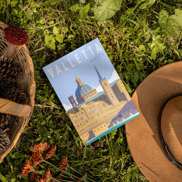 Modern Valletta malta Travel Briefkaart