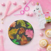 Modern valleurenpatroon | THANKSGIVING Papieren Bordje (Feest)