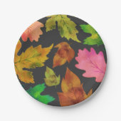 Modern valleurenpatroon | THANKSGIVING Papieren Bordje (Voorkant)