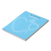 Modern van de bureau van de verpleegster Stethosco Notitieblok (Linkerzijde)